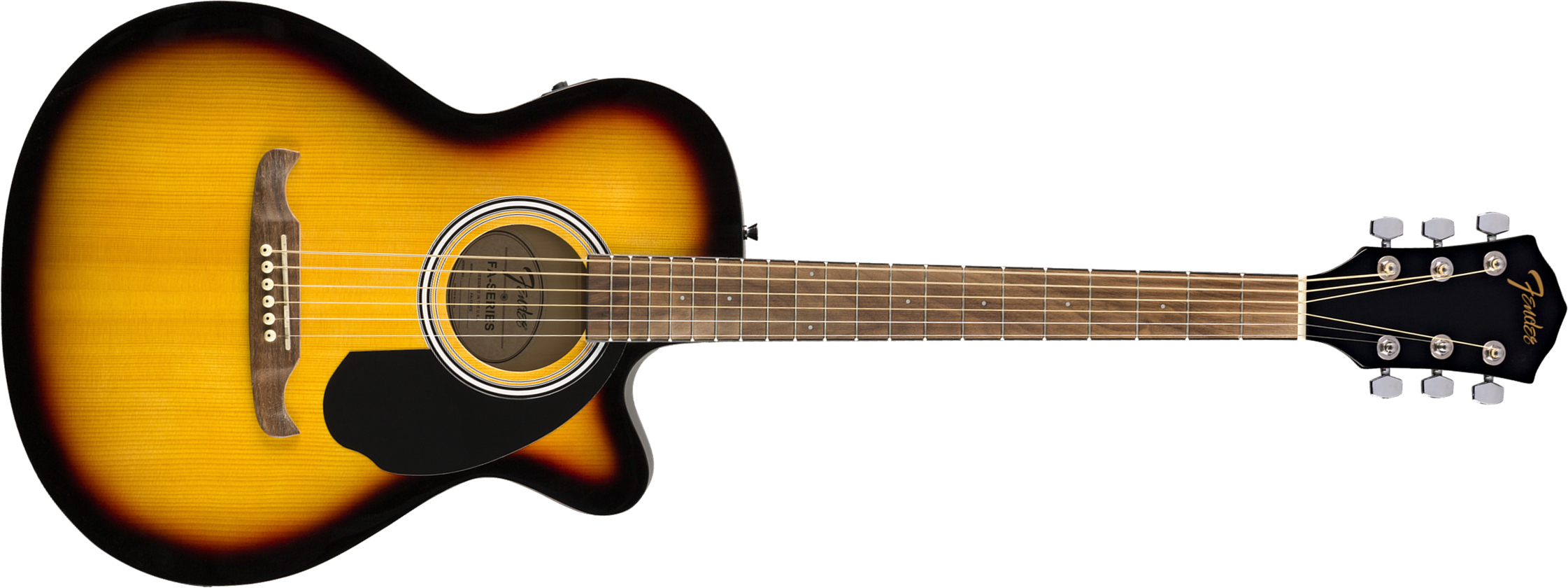 Fender Fa-135ce Concert Cw Epicea Tilleul Wal - Sunburst - Guitare Electro Acoustique - Main picture