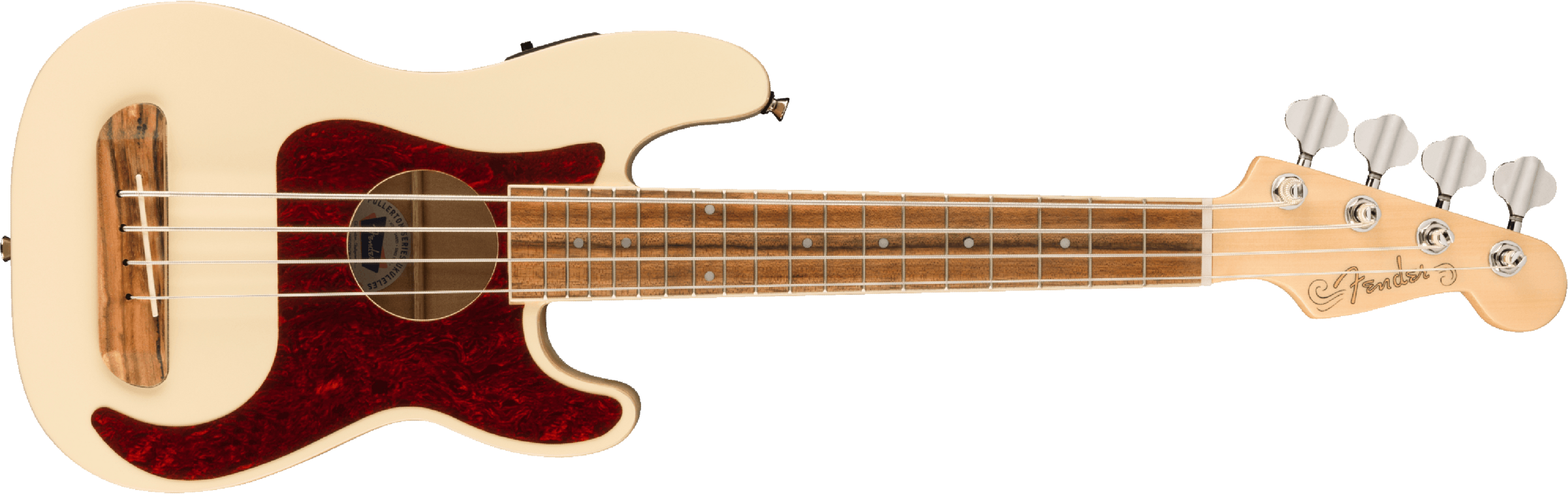 Fender Fullerton Precision Uke Concert Cw Epicea Okoume Noy - Olympic White - UkulÉlÉ - Main picture