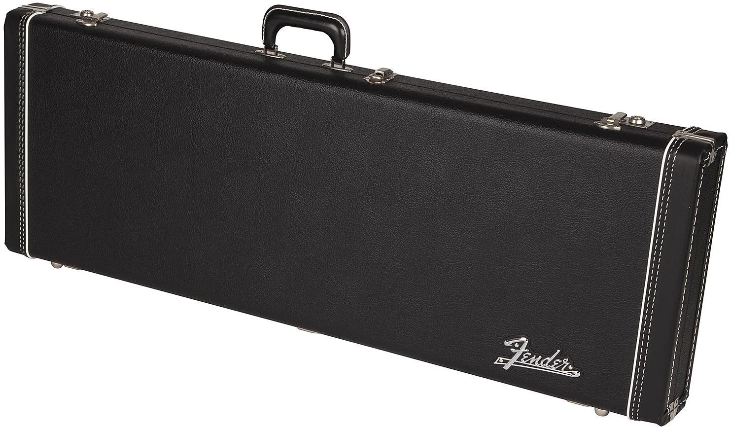 Etui guitare électrique Fender Multi-Fit Hardshell Case Jaguar, Jazzmaster - Black w/ Orange Interior