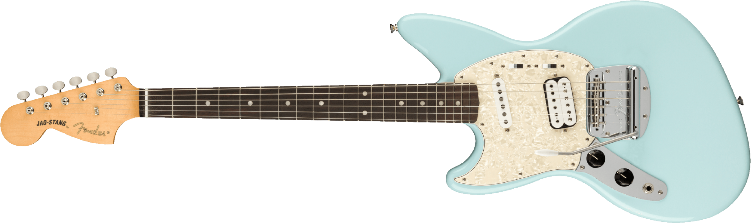 Fender Jag-stang Kurt Cobain Artist Gaucher Hs Trem Rw - Sonic Blue - Guitare Électrique Gaucher - Main picture