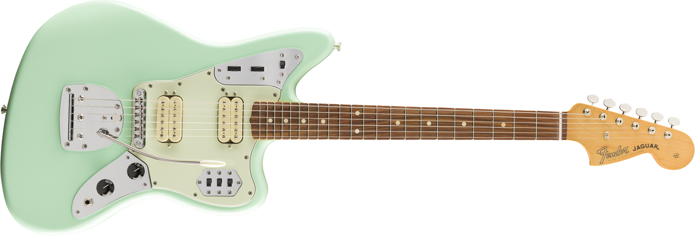 Fender Jaguar 60s Vintera Modified Hh Mex Pf - Surf Green - Guitare Électrique RÉtro Rock - Main picture