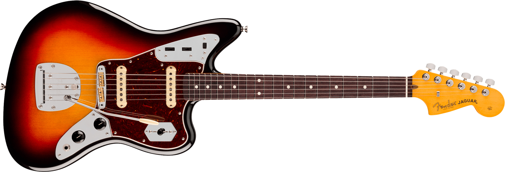 Fender Jaguar American Pro. Usa Shsc 2s Trem Rw - 3-color Sunburst - Guitare Électrique RÉtro Rock - Main picture