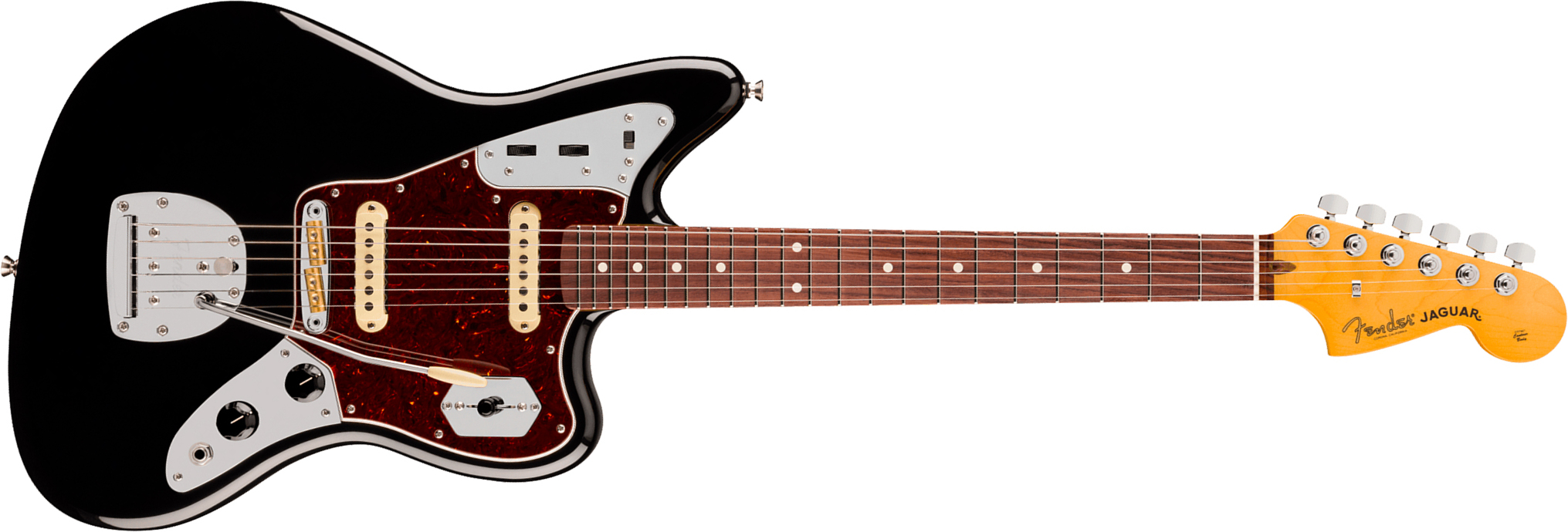 Fender Jaguar American Pro. Usa Shsc 2s Trem Rw - Black - Guitare Électrique RÉtro Rock - Main picture