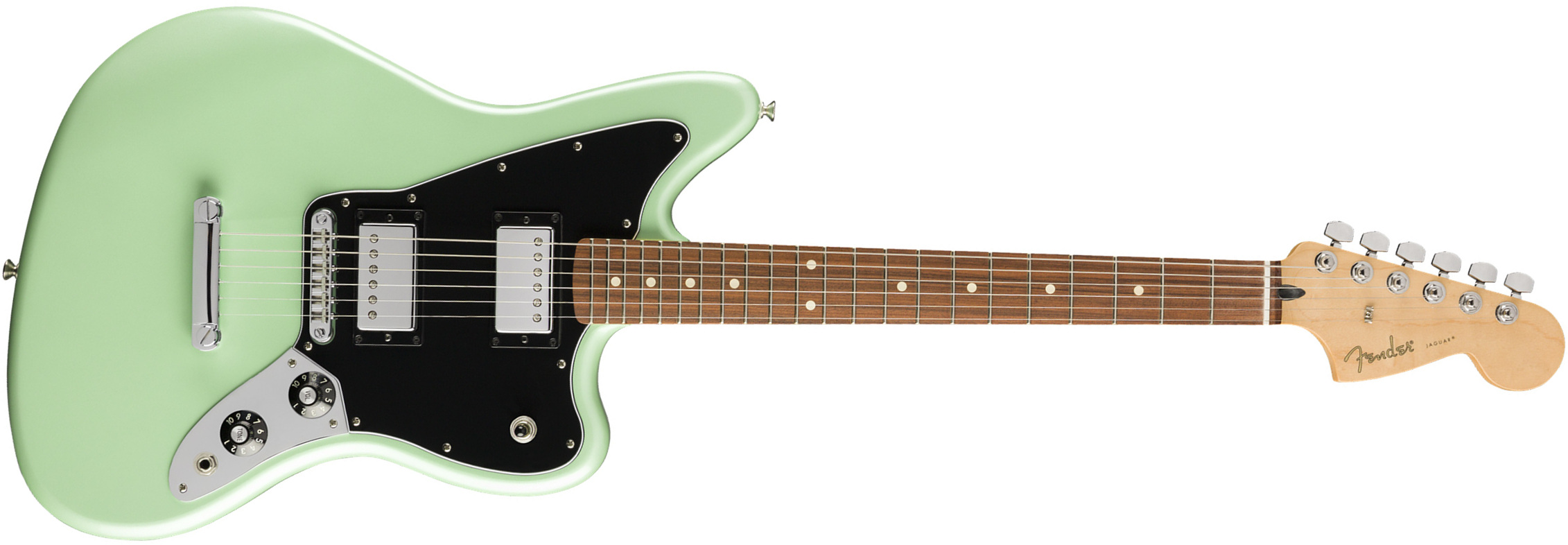 Fender Jaguar Hh Special Edition Player Fsr Mex 2h Ht Pf - Surf Pearl - Guitare Électrique RÉtro Rock - Main picture