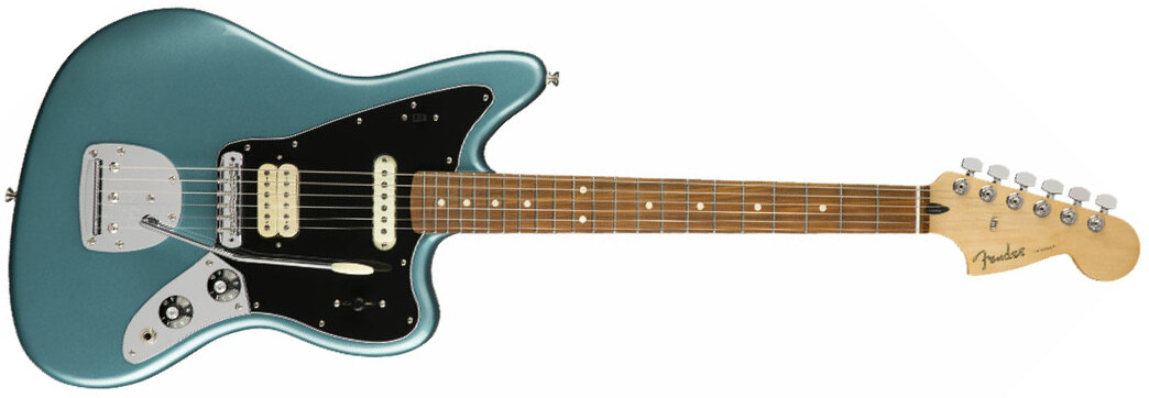 Fender Jaguar Player Mex Hs Trem Pf - Tidepool - Guitare Électrique RÉtro Rock - Main picture