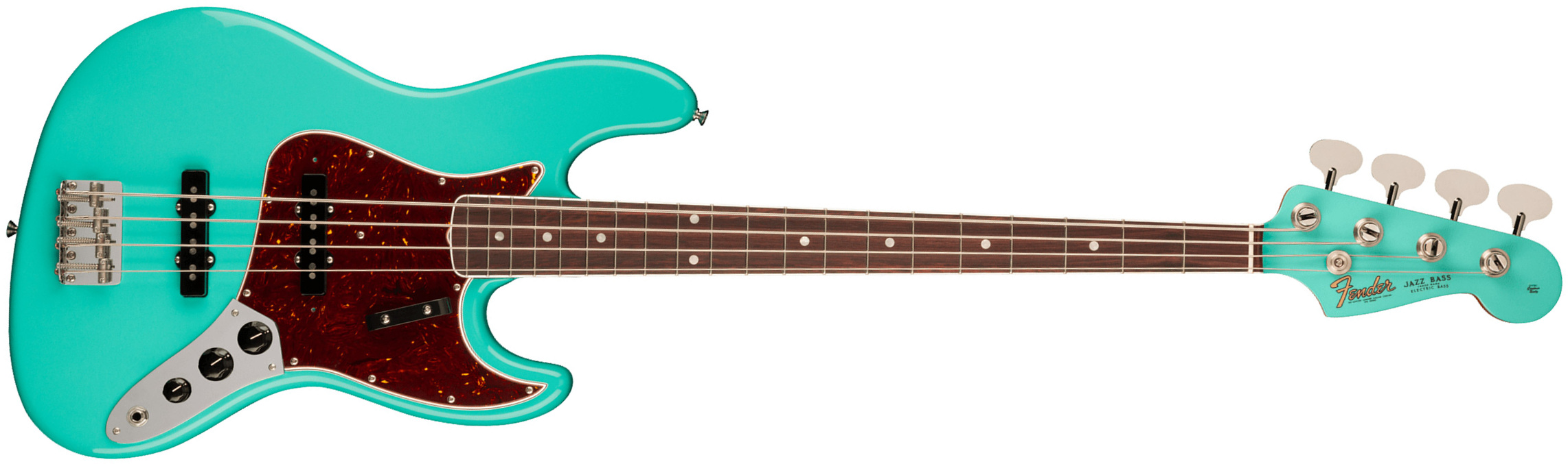 Fender Jazz Bass 1966 American Vintage Ii Usa Rw - Sea Foam Green - Basse Électrique Solid Body - Main picture