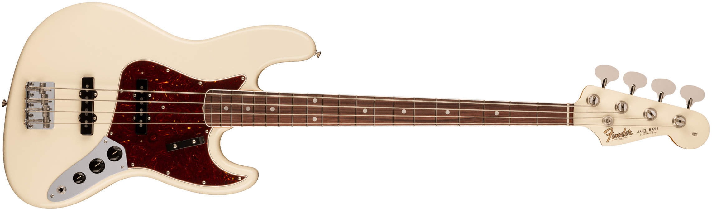 Fender Jazz Bass 1966 American Vintage Ii Usa Rw - Olympic White - Basse Électrique Solid Body - Main picture