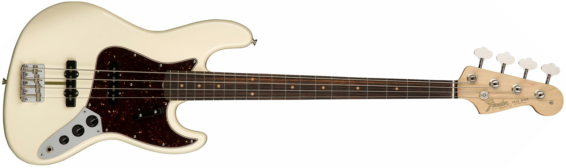 Fender Jazz Bass '60s American Original Usa Rw - Olympic White - Basse Électrique Solid Body - Main picture