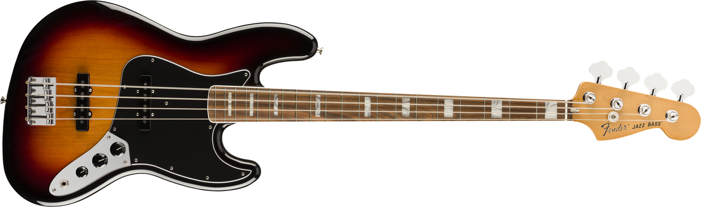Fender Jazz Bass 70s Vintera Vintage Mex Pf - 3-color Sunburst - Basse Électrique Solid Body - Main picture