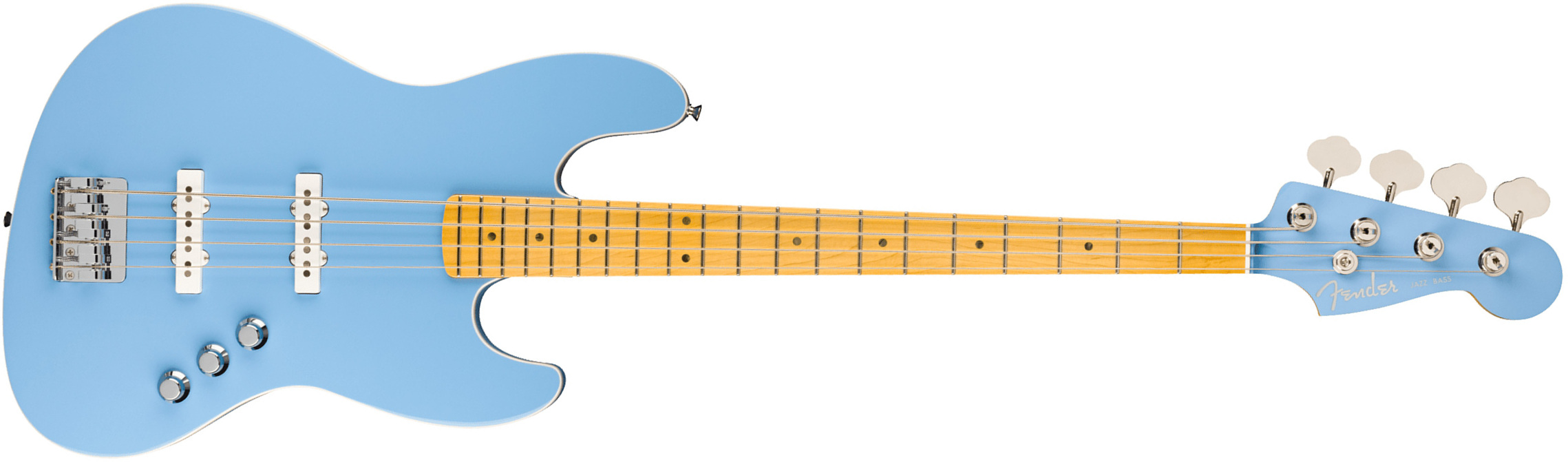 Basse électrique solid body Fender Aerodyne Special Jazz Bass (Japan, MN) - California blue
