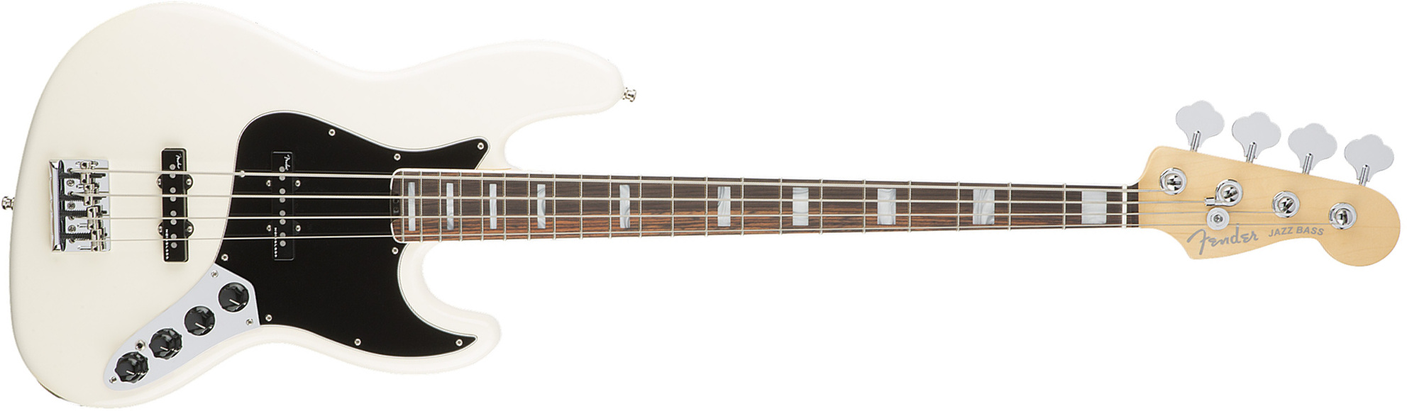 Fender Jazz Bass American Elite 2016 Usa Rw - Olympic White - Basse Électrique Solid Body - Main picture