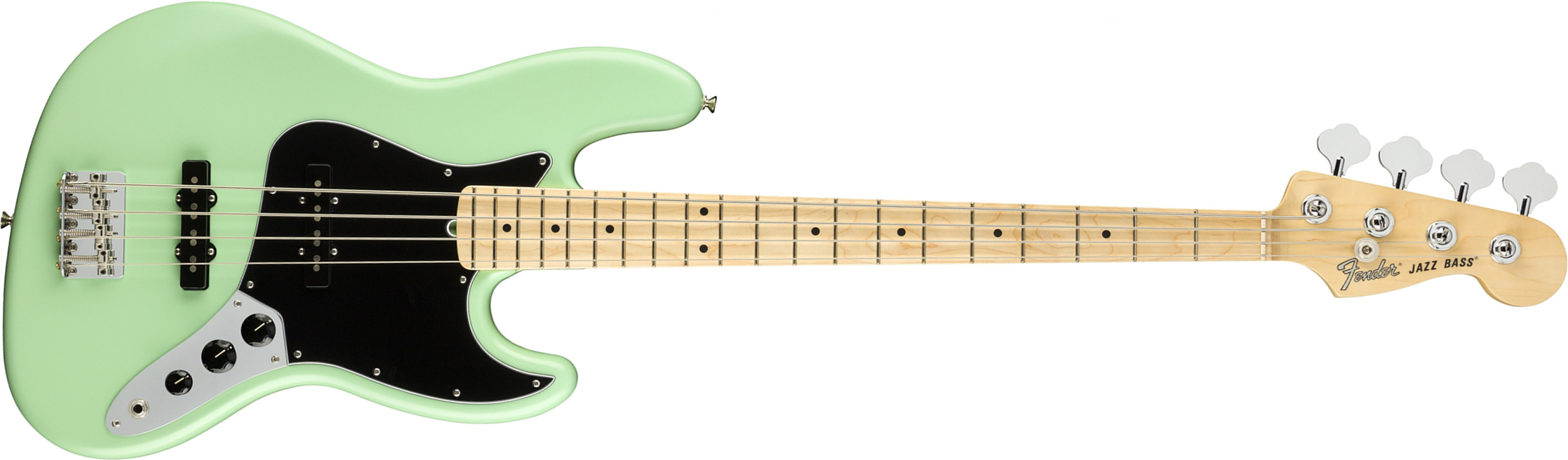 Fender Jazz Bass American Performer Usa Mn - Satin Surf Green - Basse Électrique Solid Body - Main picture