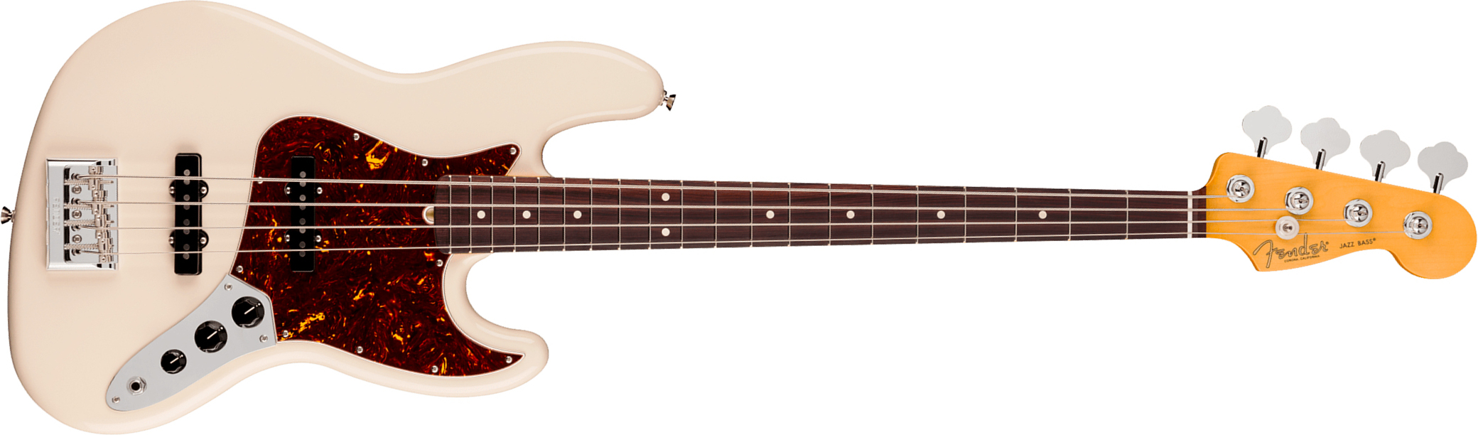 Fender Jazz Bass American Pro. Usa Rw - Olympic White - Basse Électrique Solid Body - Main picture