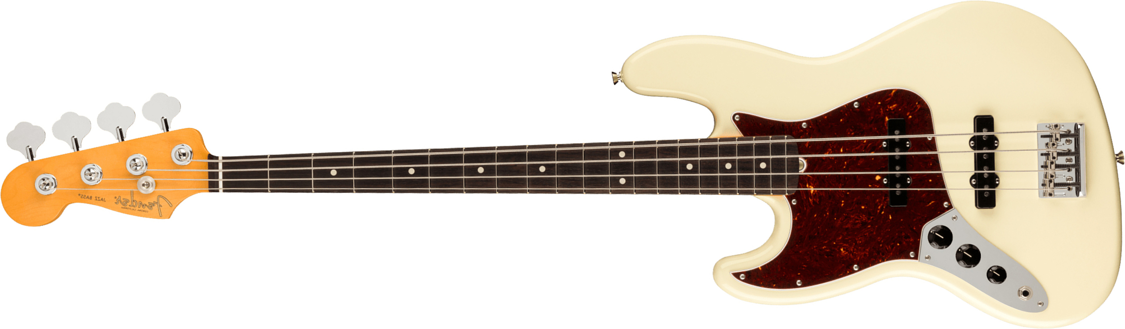 Fender Jazz Bass American Professional Ii Lh Gaucher Usa Rw - Olympic White - Basse Électrique Solid Body - Main picture