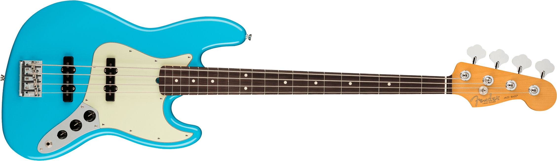 Fender Jazz Bass American Professional Ii Usa Rw - Miami Blue - Basse Électrique Solid Body - Main picture