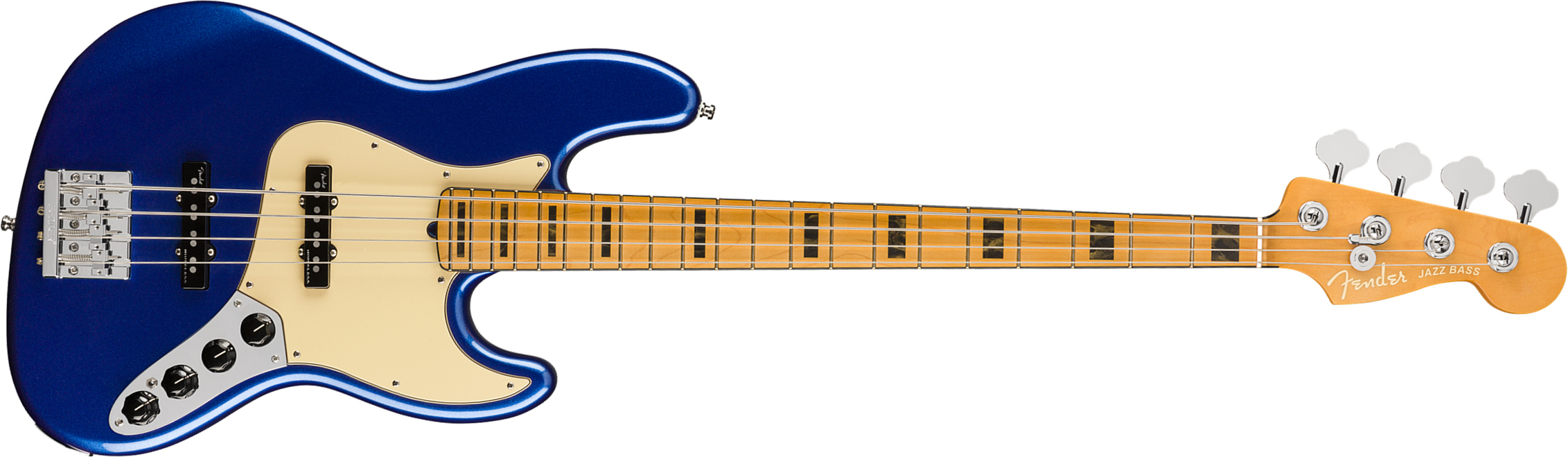 Fender Jazz Bass American Ultra 2019 Usa Mn - Cobra Blue - Basse Électrique Solid Body - Main picture