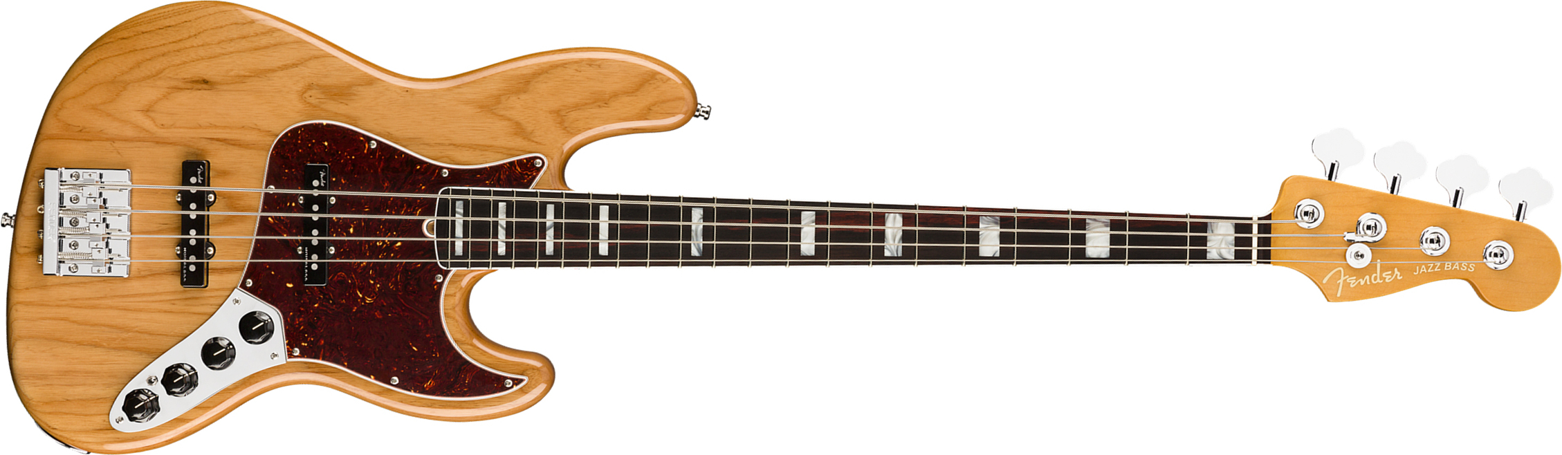 Fender Jazz Bass American Ultra 2019 Usa Rw - Aged Natural - Basse Électrique Solid Body - Main picture