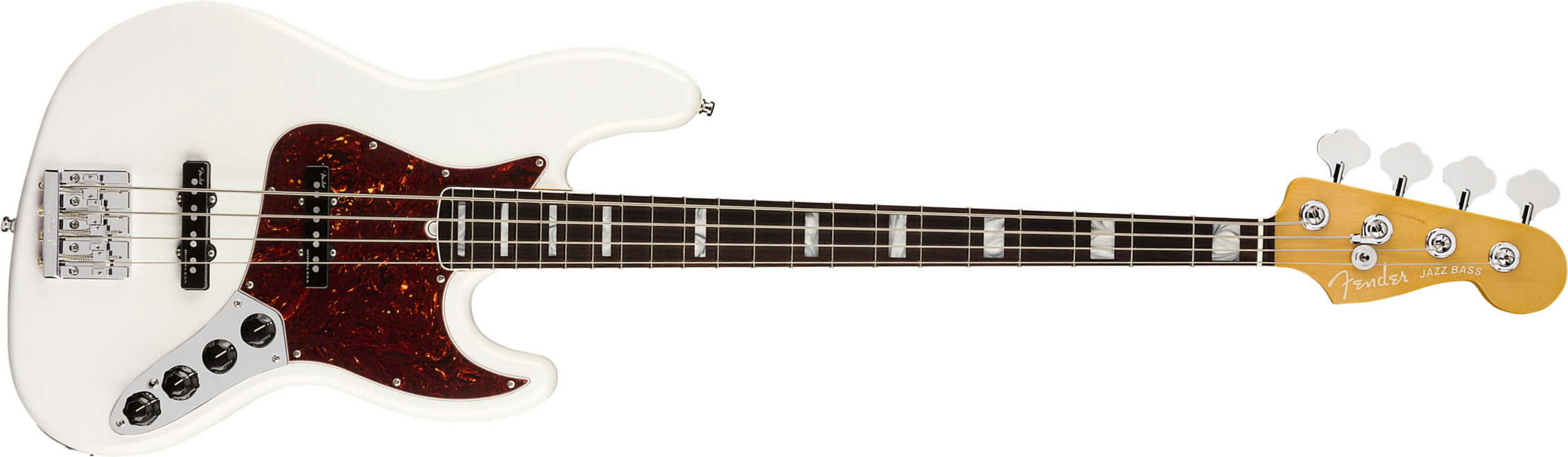 Fender Jazz Bass American Ultra 2019 Usa Rw - Arctic Pearl - Basse Électrique Solid Body - Main picture