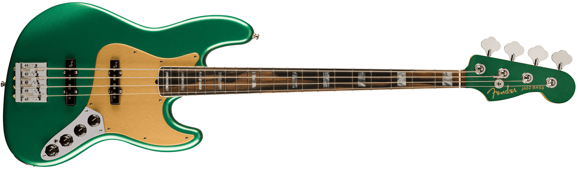 Fender Jazz Bass American Ultra Ltd Usa Active Eb - Mystic Pine Green - Basse Électrique Solid Body - Main picture