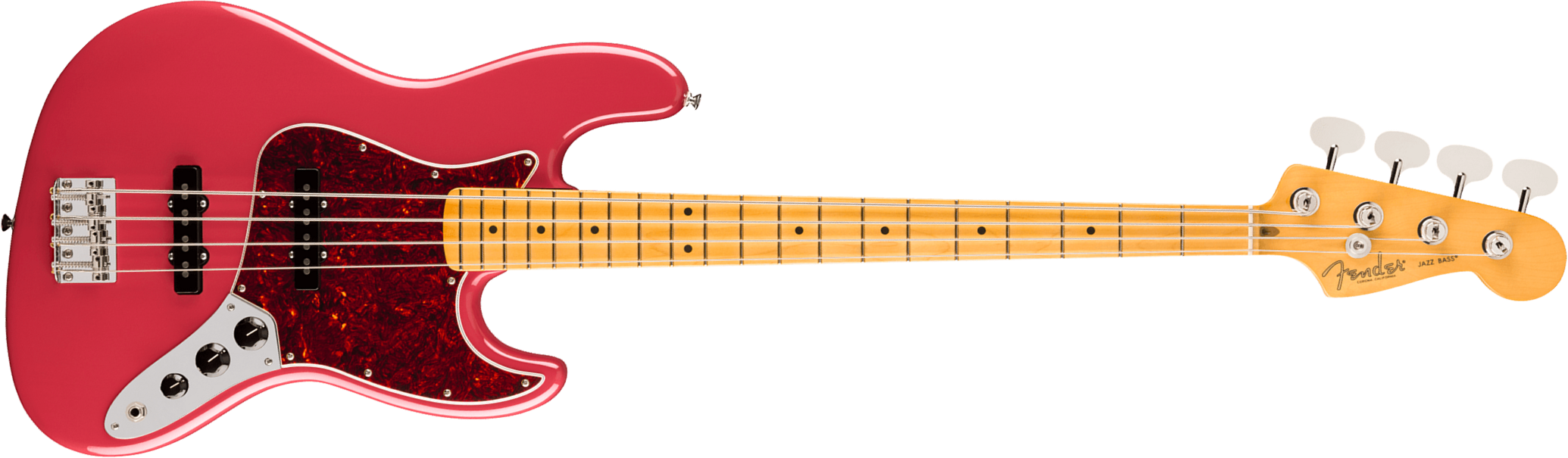 Fender Jazz Bass Classic American Professional Usa Mn - Faded Dakota Red - Basse Électrique Solid Body - Main picture