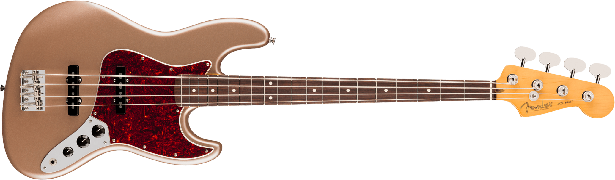 Fender Jazz Bass Classic American Professional Usa Rw - Faded Firemist Gold - Basse Électrique Solid Body - Main picture