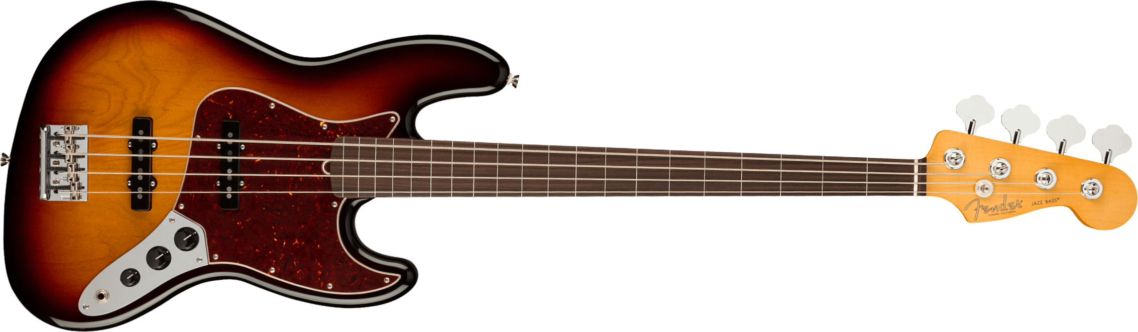 Fender Jazz Bass Fretless American Professional Ii Usa Rw - 3-color Sunburst - Basse Électrique Solid Body - Main picture