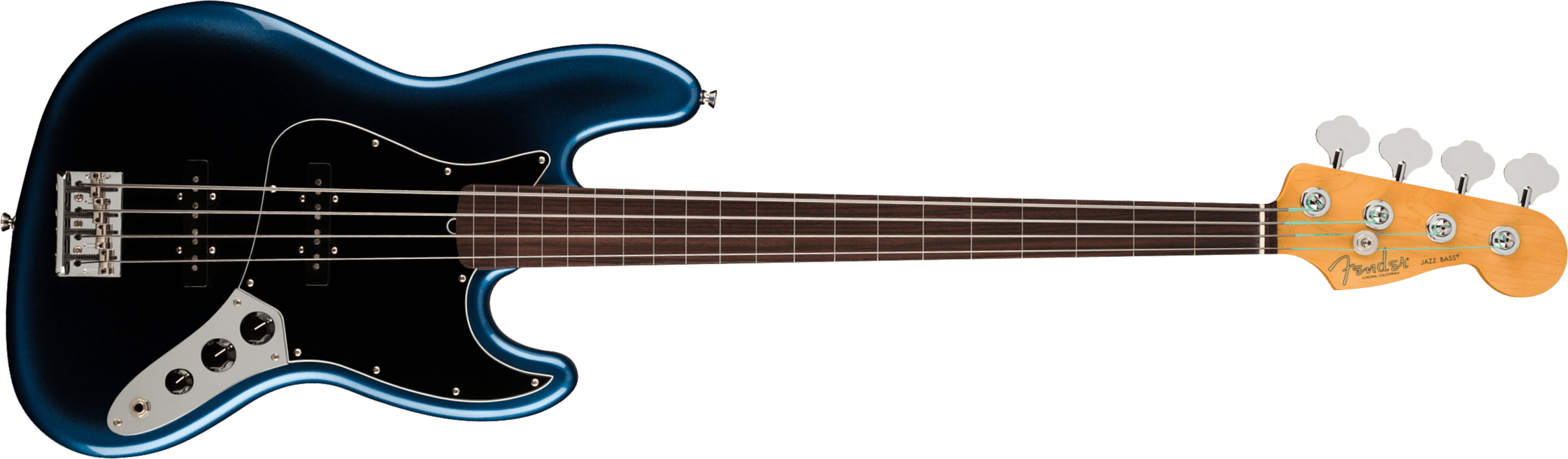 Fender Jazz Bass Fretless American Professional Ii Usa Rw - Dark Night - Basse Électrique Solid Body - Main picture