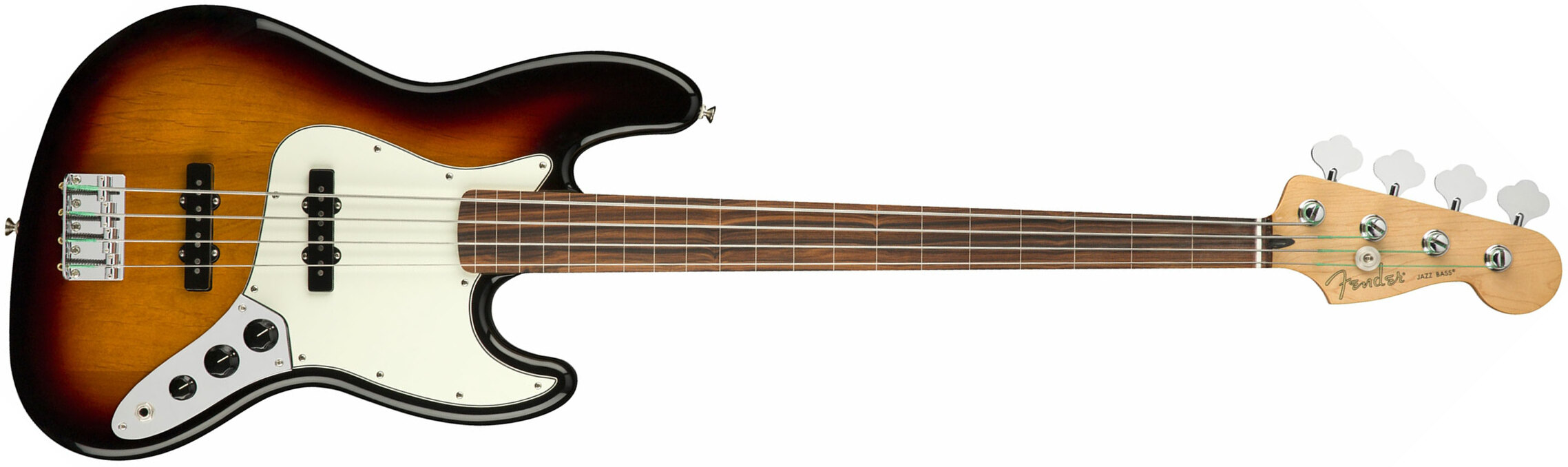 Fender Jazz Bass Player Fretless Mex Pf - 3-color Sunburst - Basse Électrique Solid Body - Main picture