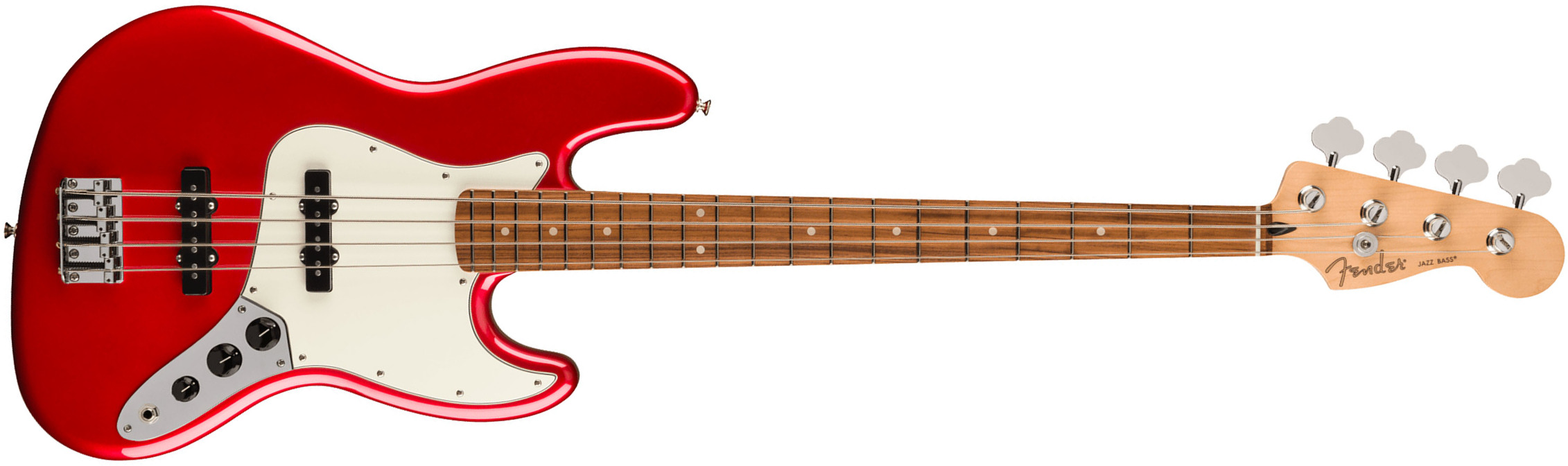 Fender Jazz Bass Player Mex 2023 Pf - Candy Apple Red - Basse Électrique Solid Body - Main picture