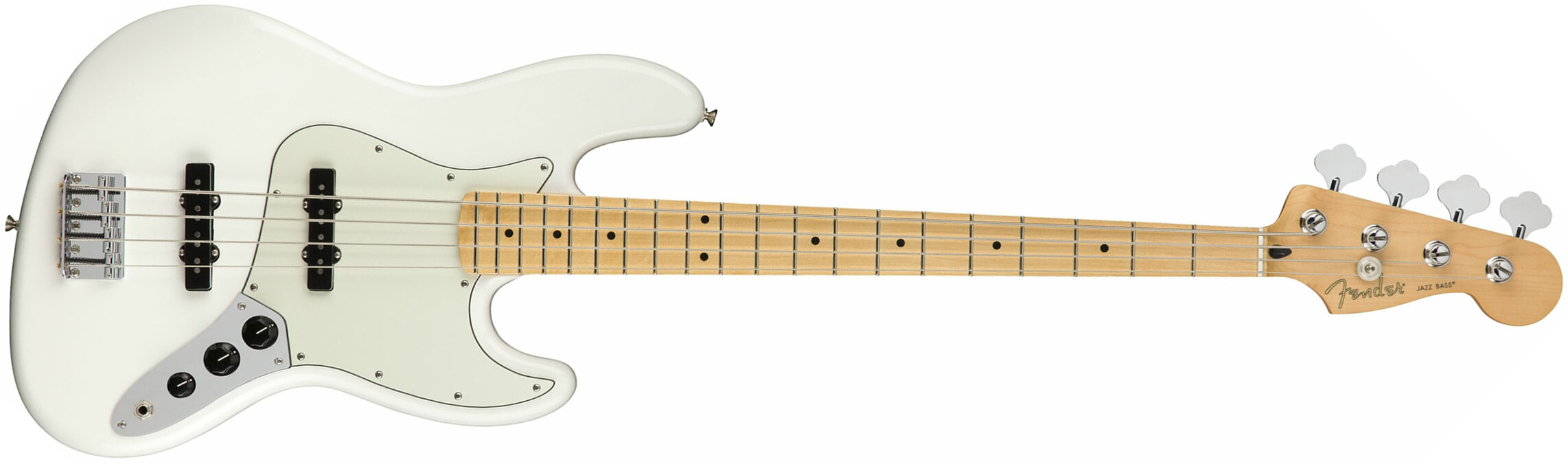 Fender Jazz Bass Player Mex Mn - Polar White - Basse Électrique Solid Body - Main picture