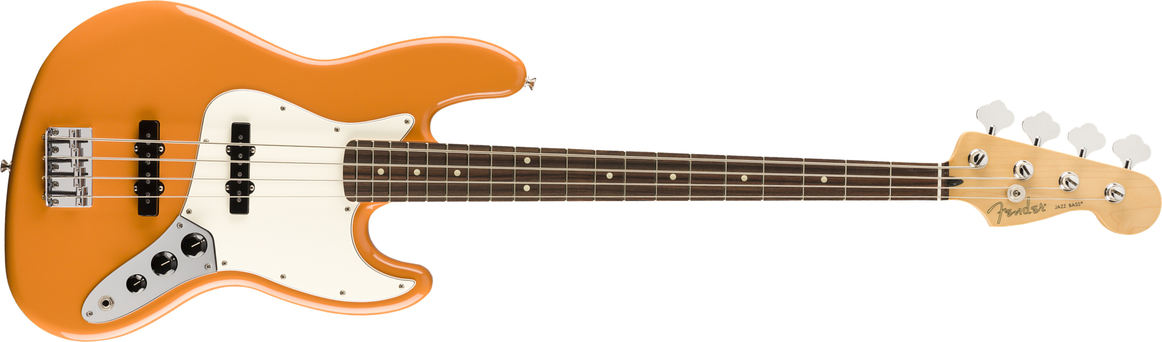 Fender Jazz Bass Player Mex Pf - Capri Orange - Basse Électrique Solid Body - Main picture