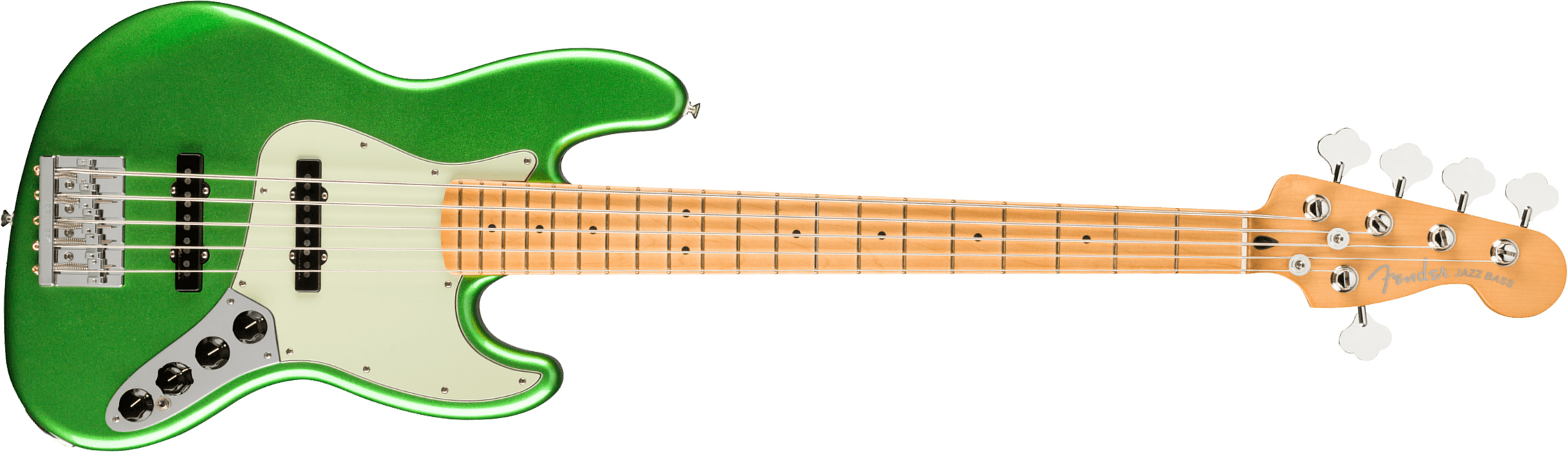 Fender Jazz Bass Player Plus V Mex 5c Active Mn - Cosmic Jade - Basse Électrique Solid Body - Main picture