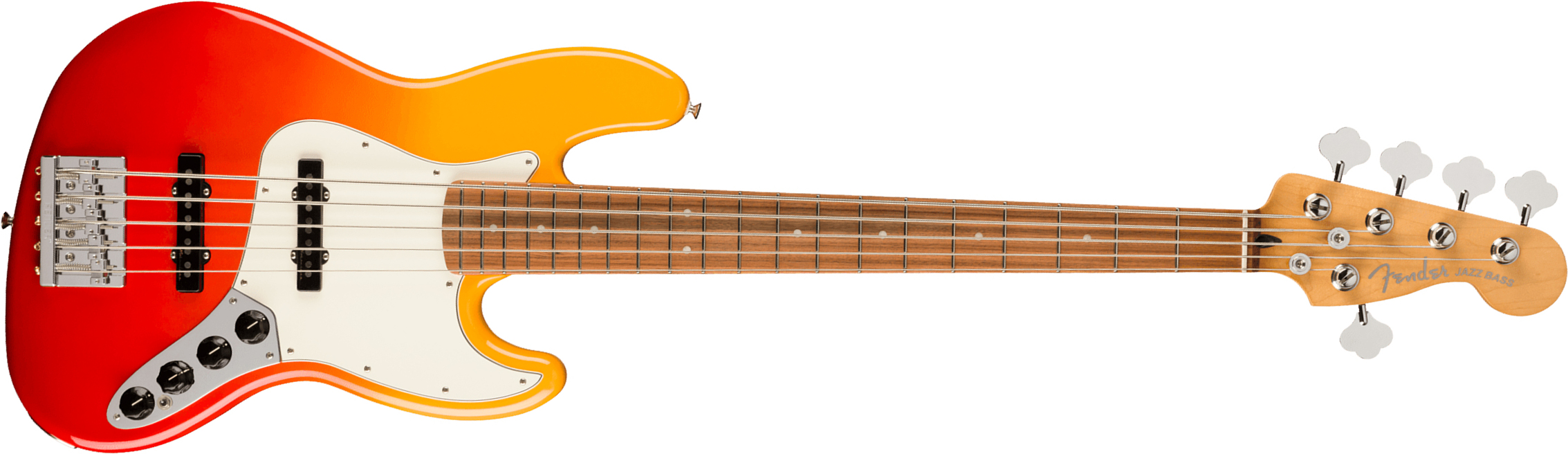 Fender Jazz Bass Player Plus V Mex 5c Active Pf - Tequila Sunrise - Basse Électrique Solid Body - Main picture
