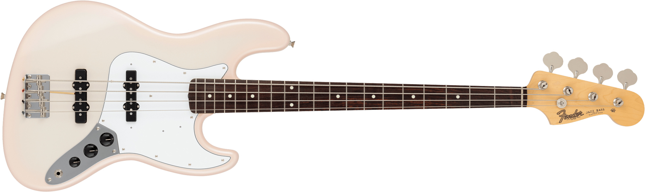 Fender Jazz Bass Traditional 60s Jap 2s Trem Rw - Stardust Pink - Basse Électrique Solid Body - Main picture