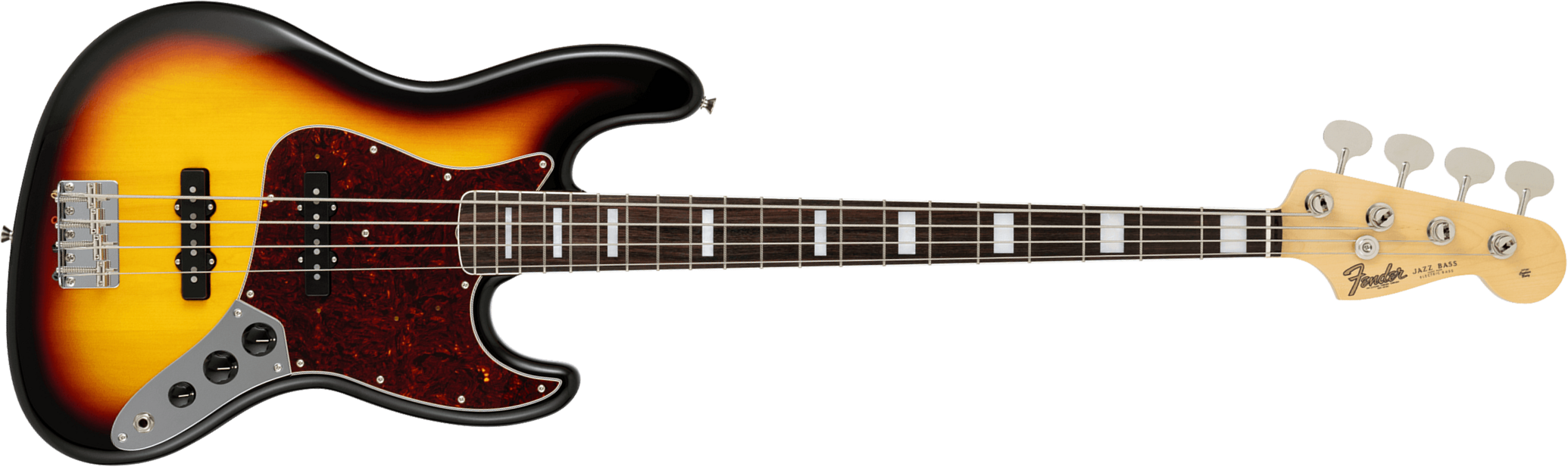 Fender Jazz Bass Traditional Late 60s Jap 2s Trem Rw - 3-color Sunburst - Basse Électrique Solid Body - Main picture
