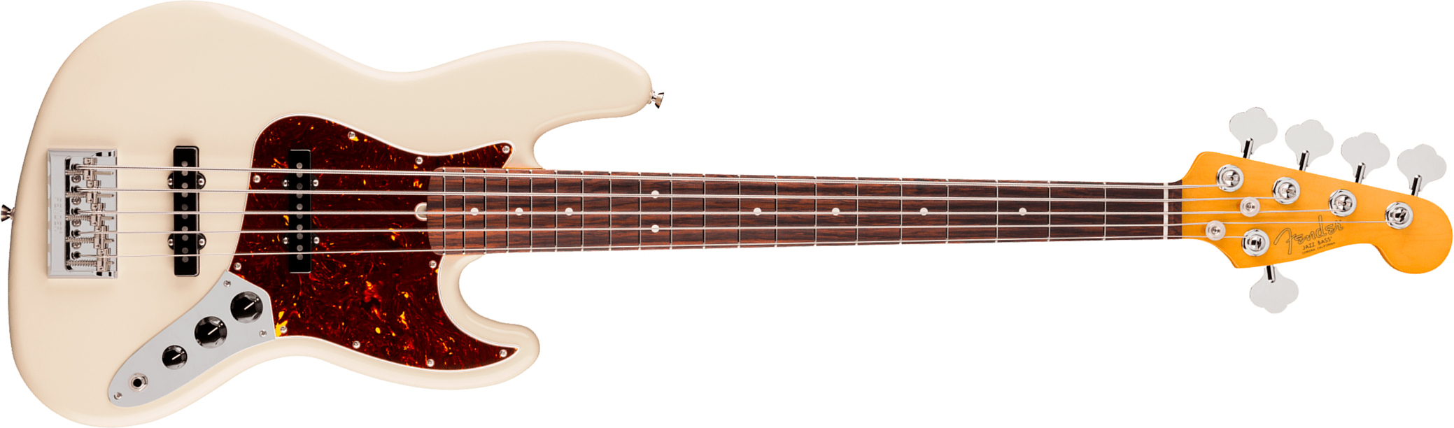 Fender Jazz Bass V American Pro. Usa 5c Rw - Olympic White - Basse Électrique Solid Body - Main picture