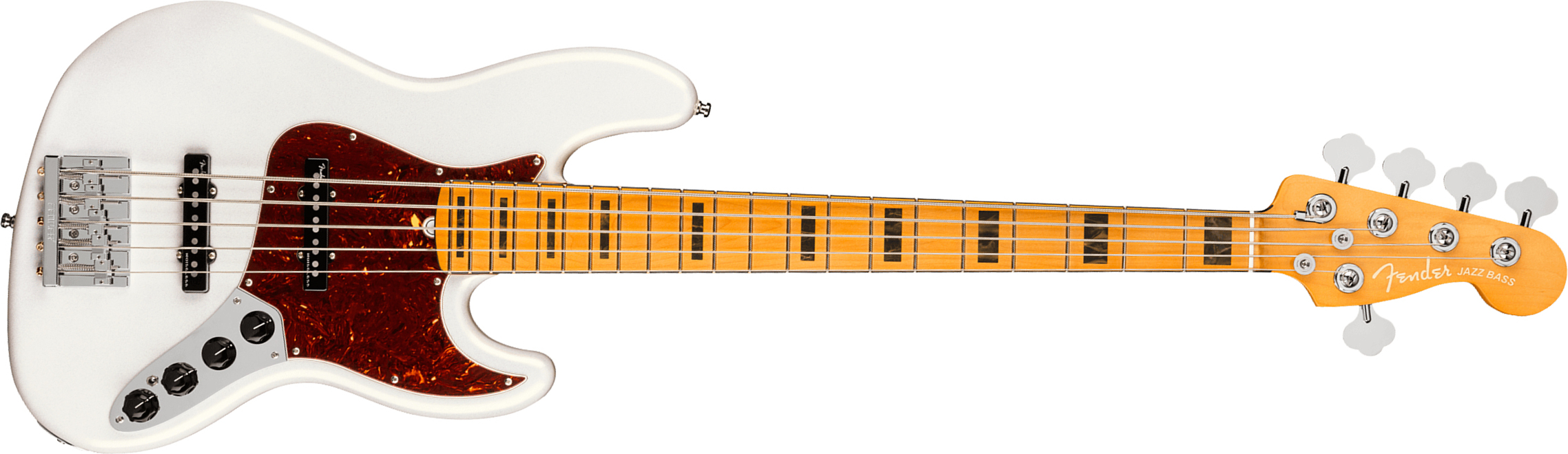 Fender Jazz Bass V American Ultra 2019 Usa 5-cordes Mn - Arctic Pearl - Basse Électrique Solid Body - Main picture