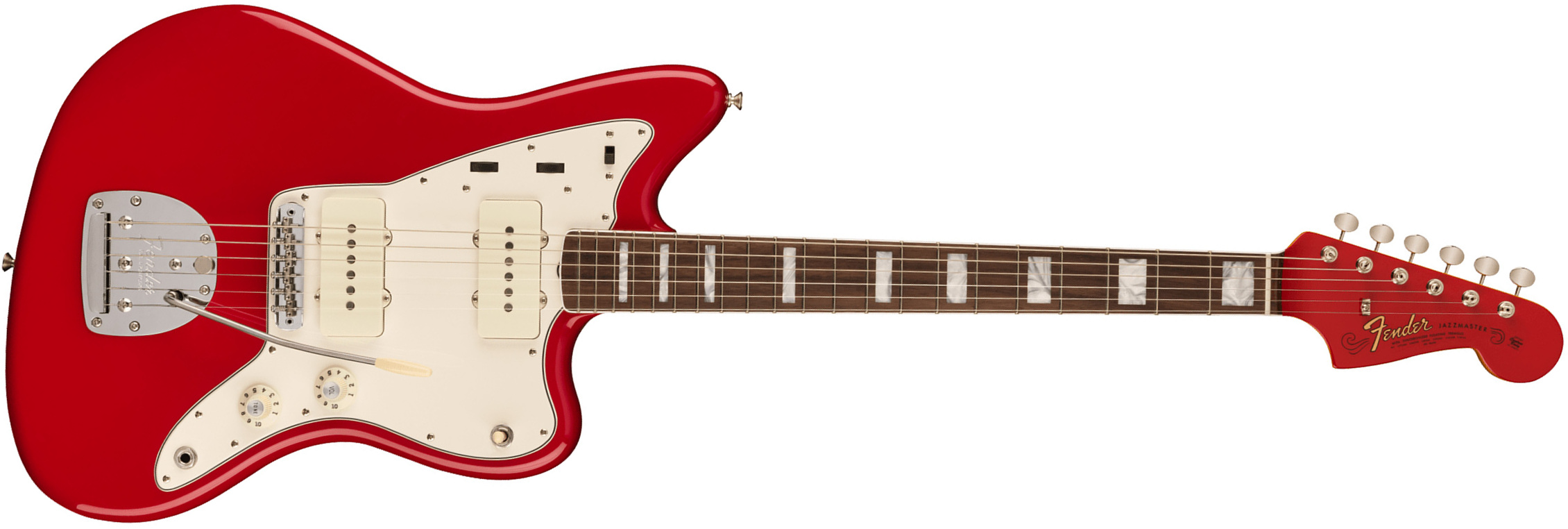 Fender Jazzmaster 1966 American Vintage Ii Usa Sh Trem Rw - Dakota Red - Guitare Électrique RÉtro Rock - Main picture