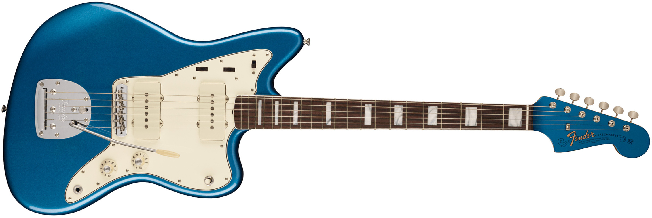 Fender Jazzmaster 1966 American Vintage Ii Usa Sh Trem Rw - Lake Placid Blue - Guitare Électrique RÉtro Rock - Main picture