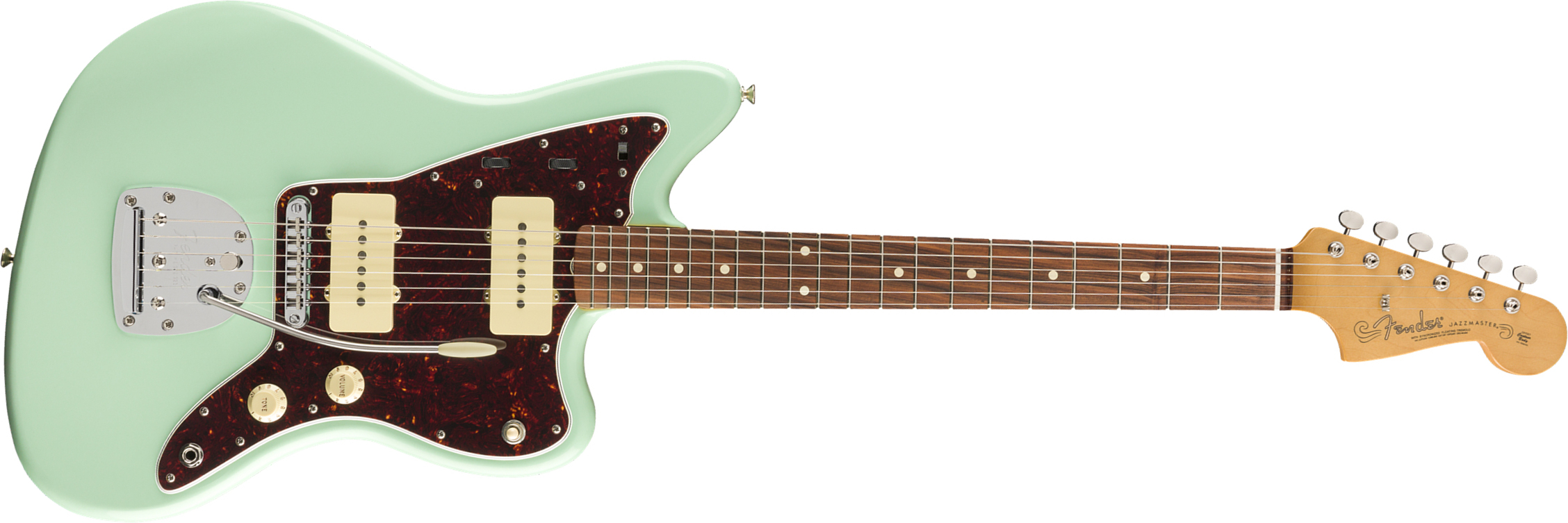 Fender Jazzmaster 60s Vintera Modified Mex Pf - Surf Green - Guitare Électrique RÉtro Rock - Main picture