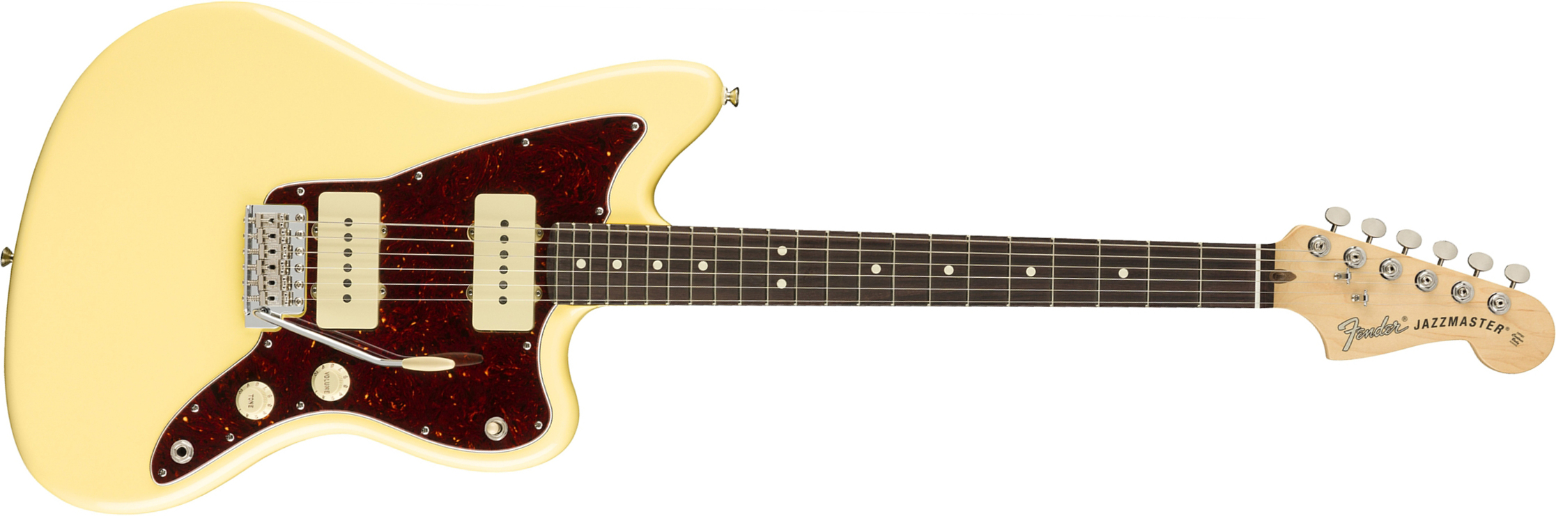Fender Jazzmaster American Performer Usa Ss Rw - Vintage White - Guitare Électrique Double Cut - Main picture