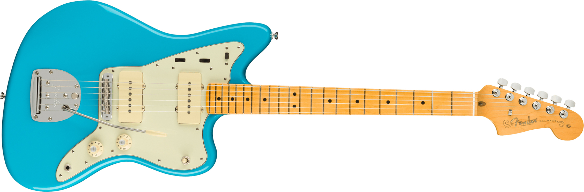 Fender Jazzmaster American Professional Ii Usa Rw - Miami Blue - Guitare Électrique RÉtro Rock - Main picture