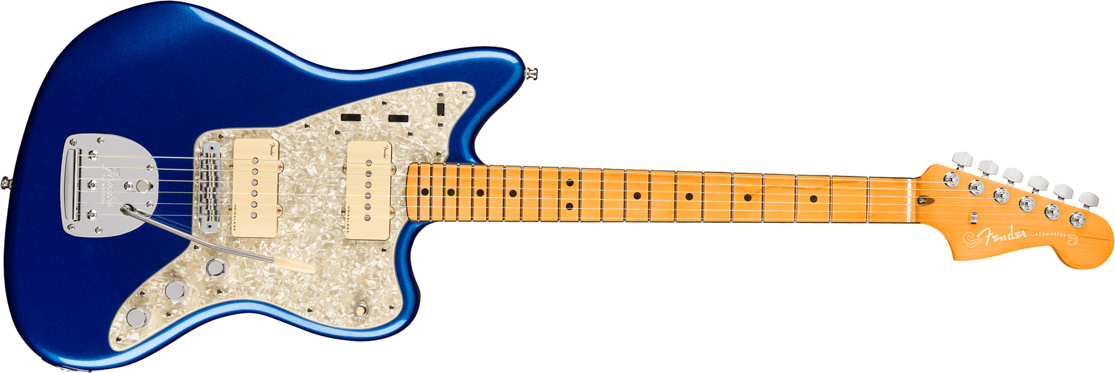 Fender Jazzmaster American Ultra 2019 Usa Mn - Cobra Blue - Guitare Électrique RÉtro Rock - Main picture