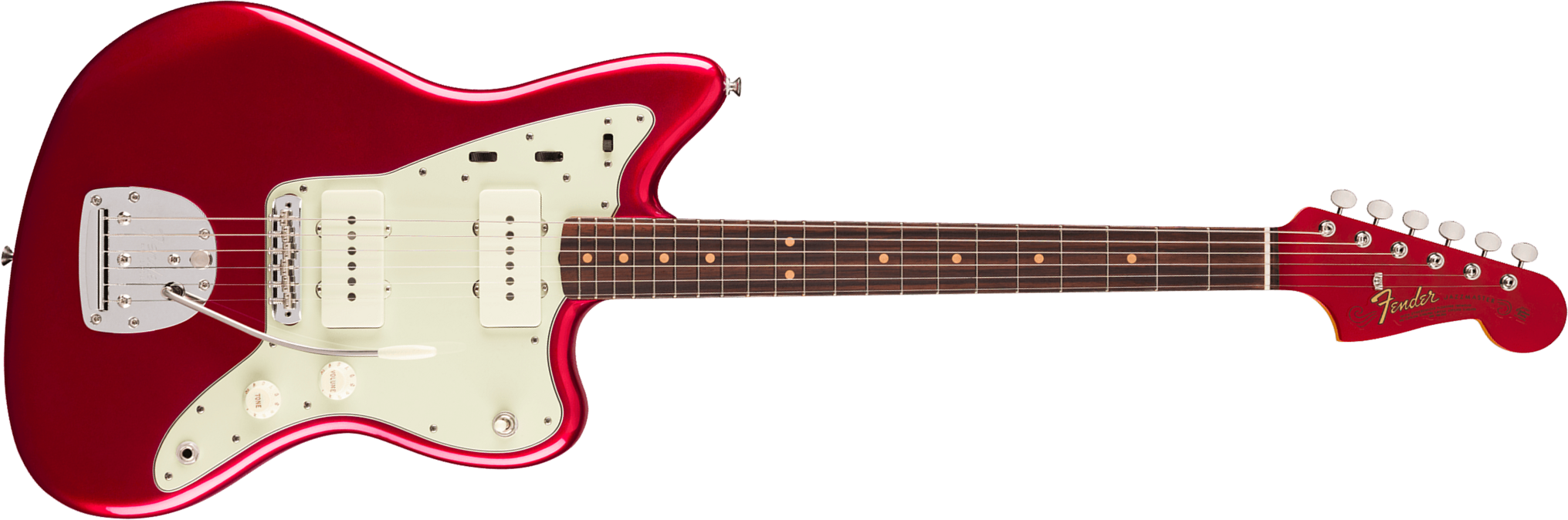 Fender Jazzmaster Mid 60s Vintera 3 Mex 2s Trem Rw - Candy Apple Red - Guitare Électrique RÉtro Rock - Main picture