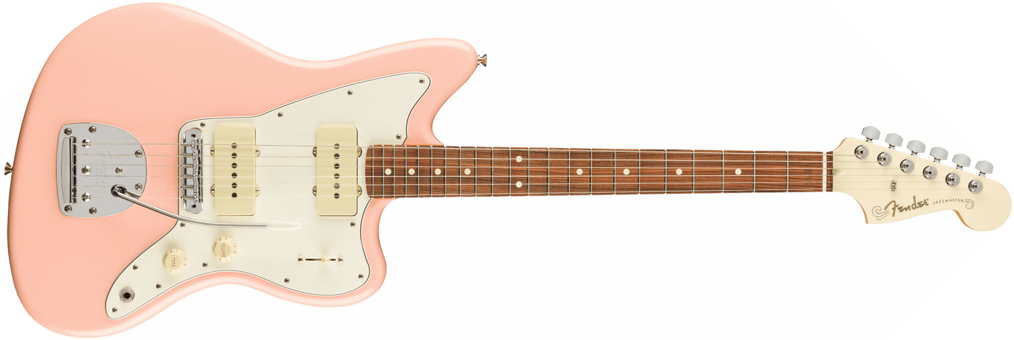Fender Jazzmaster Player Ltd Mex 2s Trem Pf - Shell Pink - Guitare Électrique RÉtro Rock - Main picture
