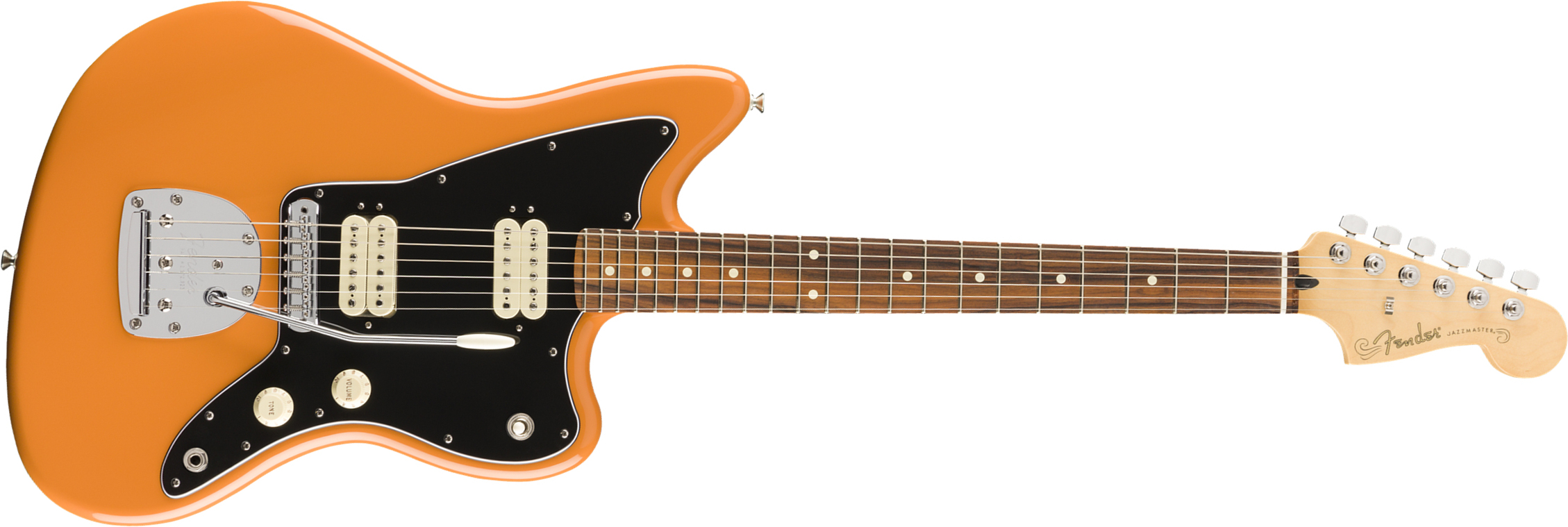 Fender Jazzmaster Player Mex Hh Pf - Capri Orange - Guitare Électrique RÉtro Rock - Main picture
