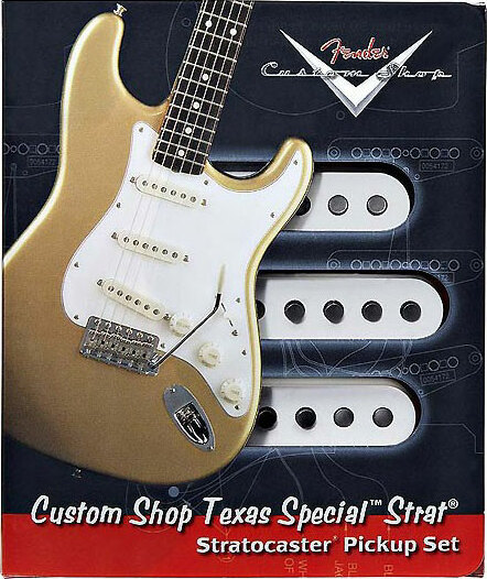 Fender Jeu Strat Custom Shop Texas Special White 3 Pieces - - Micro Guitare Electrique - Main picture