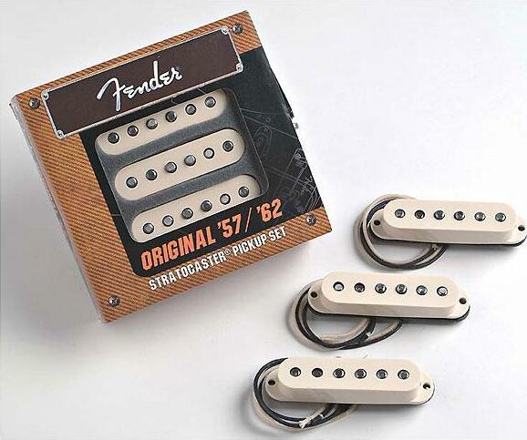 Fender Jeu Strat Vintage 57 62 Strat White 3 Pieces - - Micro Guitare Electrique - Main picture