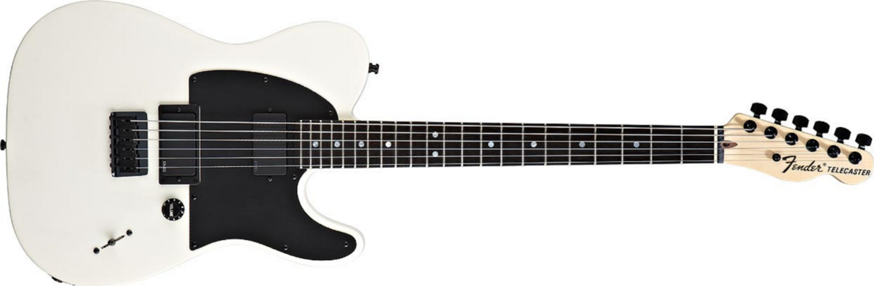 Fender Jim Root Telecaster (mex, Eb) - Flat White - Guitare Électrique Forme Tel - Main picture