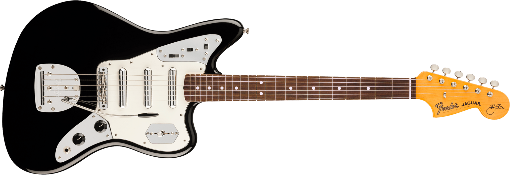 Fender Johnny Marr Jaguar Special Usa Ltd Signature Shsc 3s Trem Rw - Black - Guitare Électrique Signature - Main picture